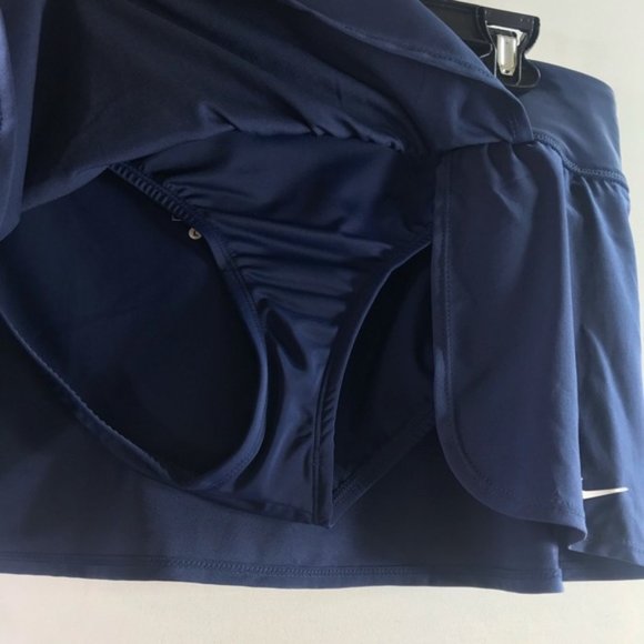 Nike Women’s Pure Flouncy Tennis Skirt in Navy size L #132 - Picture 3 of 5